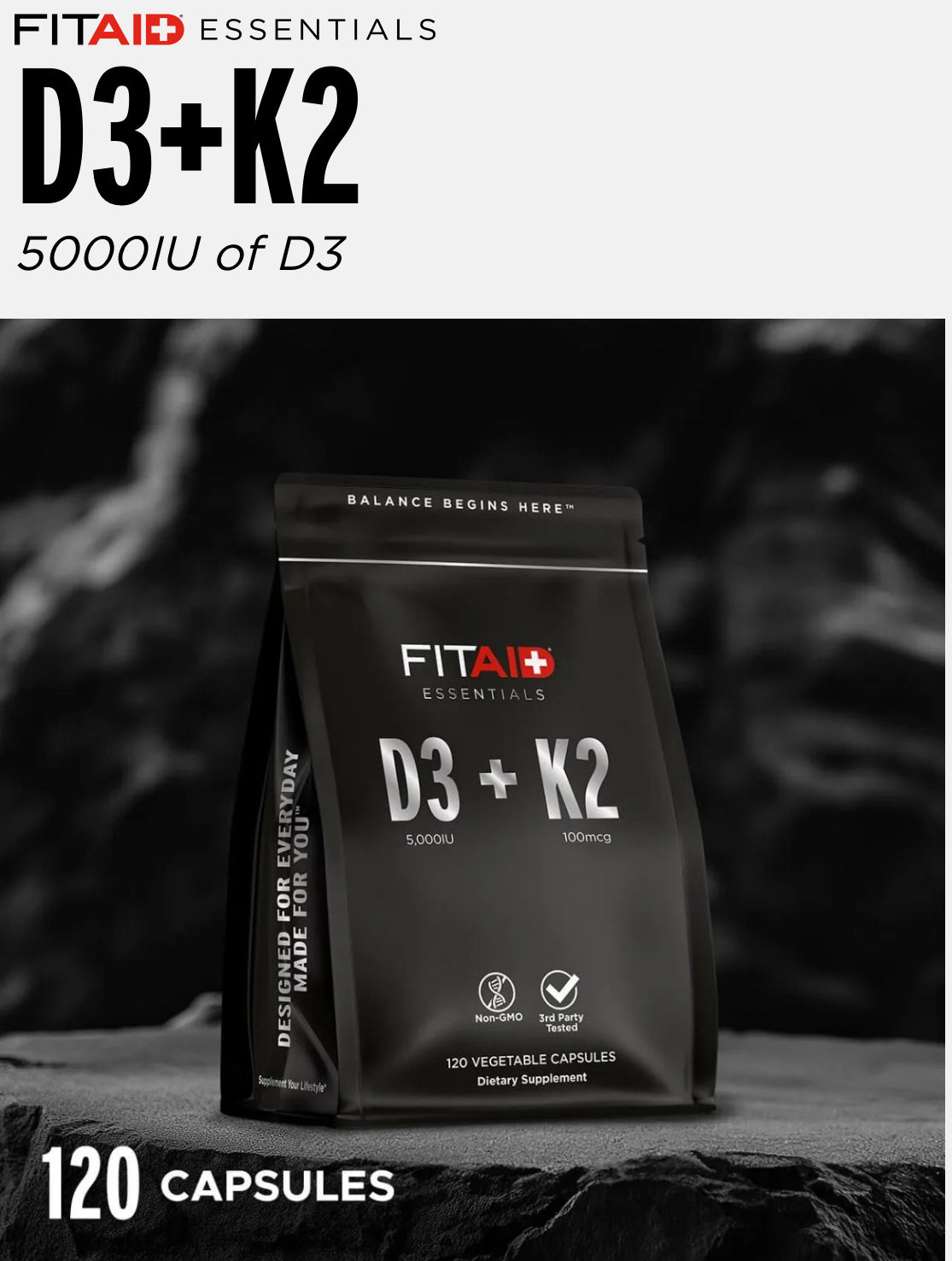 Vitamin D3 + K2