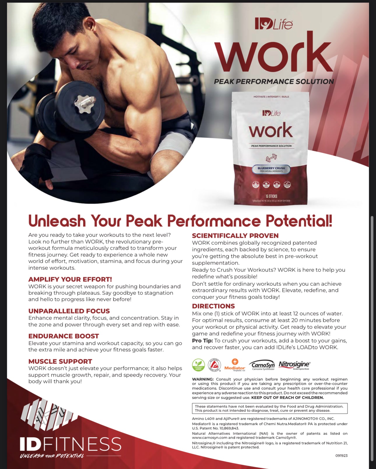 ID Fitness Stack (Pre, During, Post)