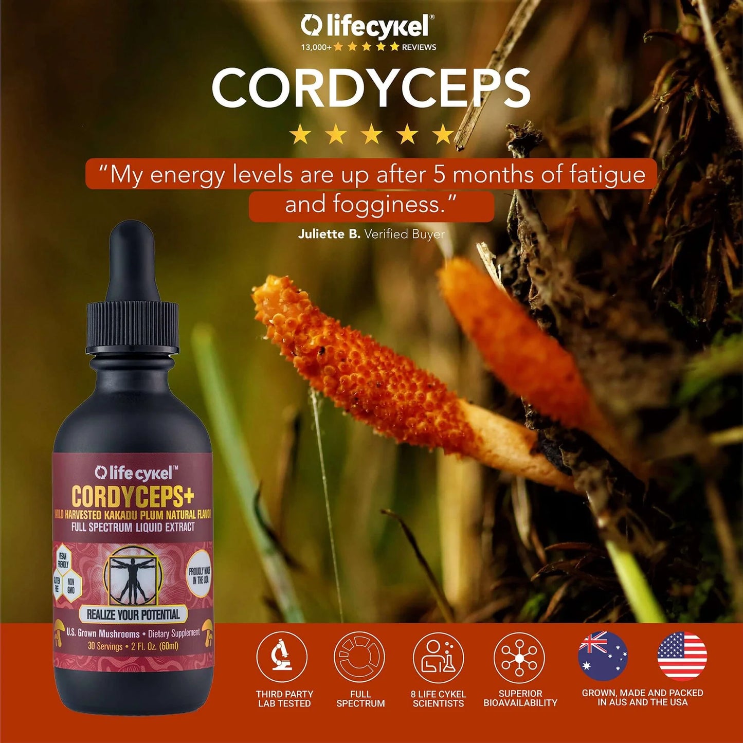Cordyceps+ Liquid Double Extract 2oz
