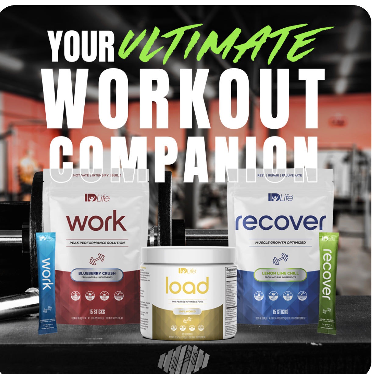 ID Fitness Stack (Pre, During, Post)