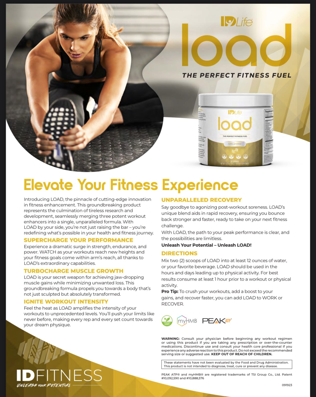 ID Fitness Stack (Pre, During, Post)