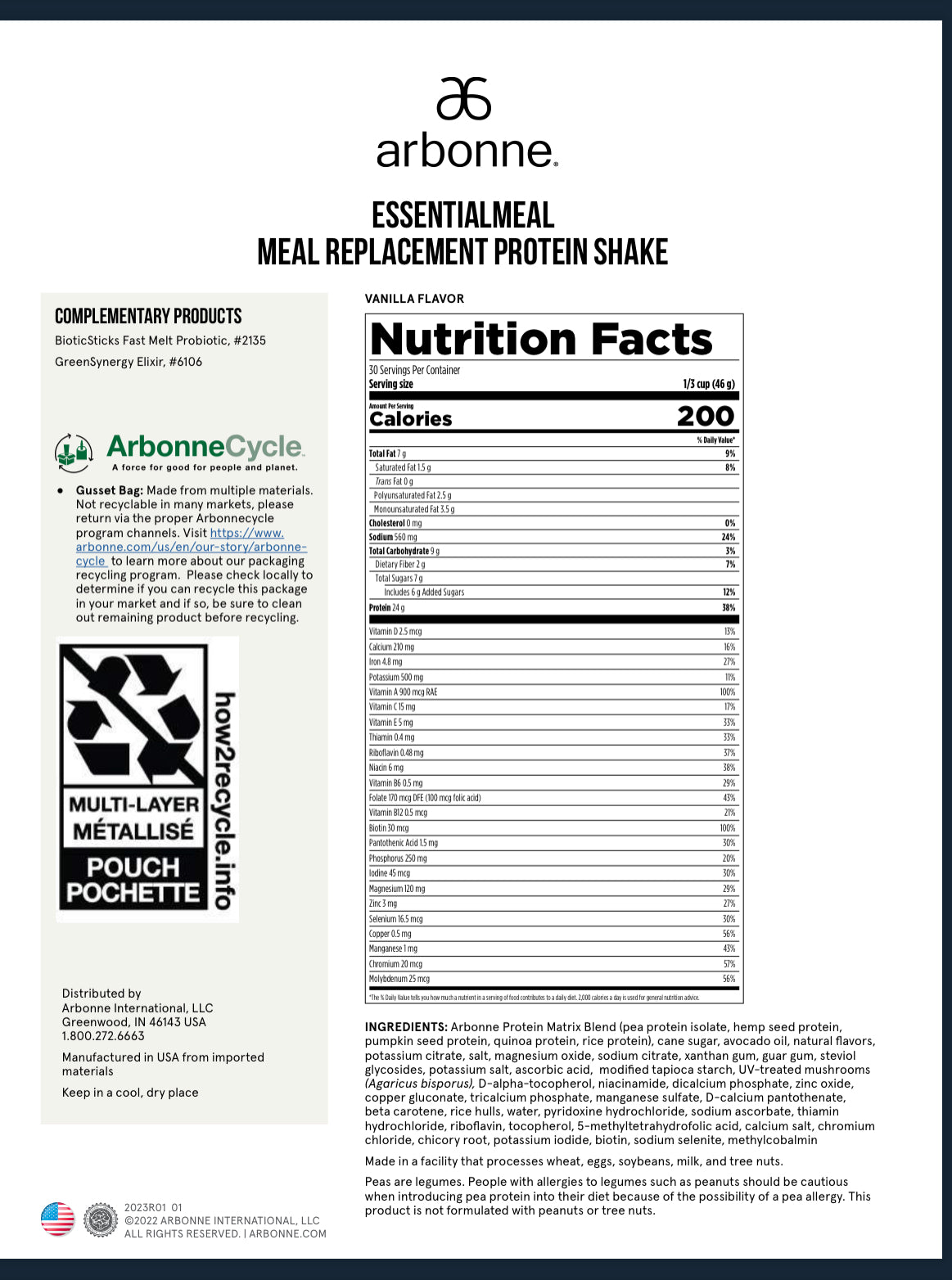 Arbonne EssentialMeal
