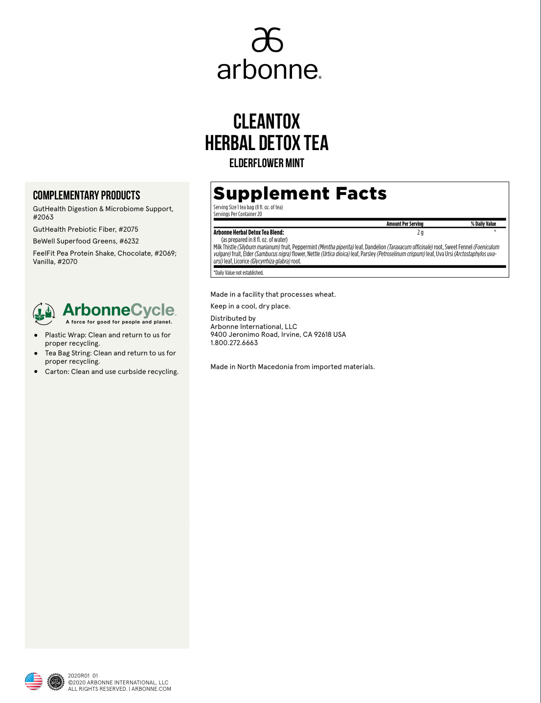 CleanTox Herbal Detox Tea
