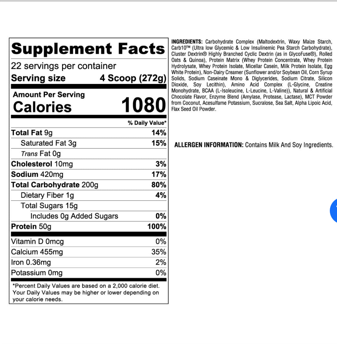 Real Mass (Weight Gainer) Strawberry 🍓
