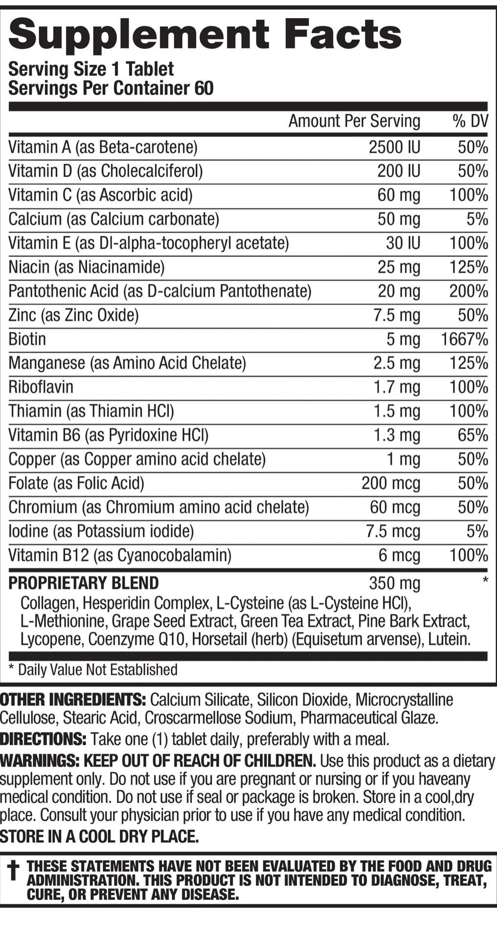 Hair, Skin, and Nails