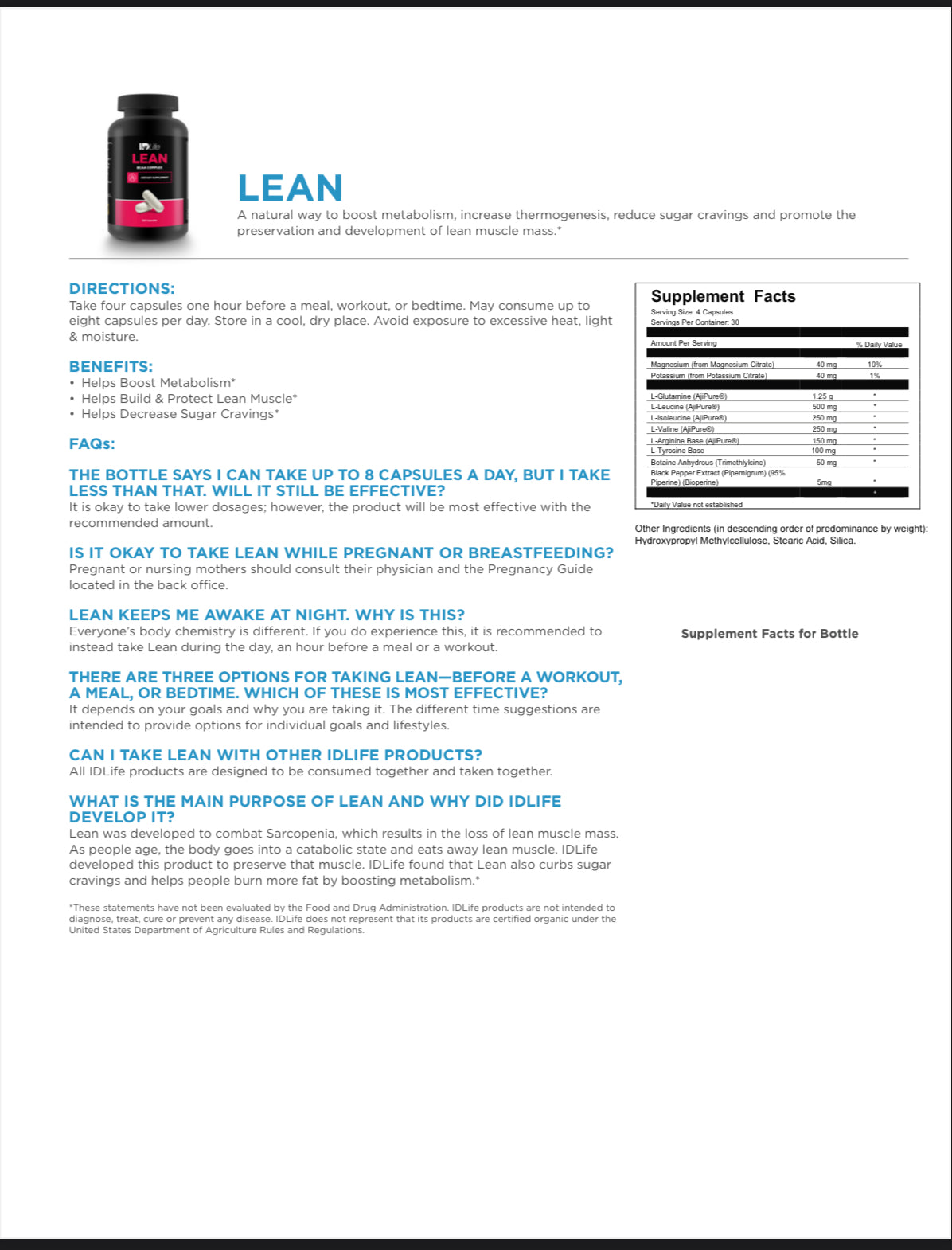 Lean BCAA Complex