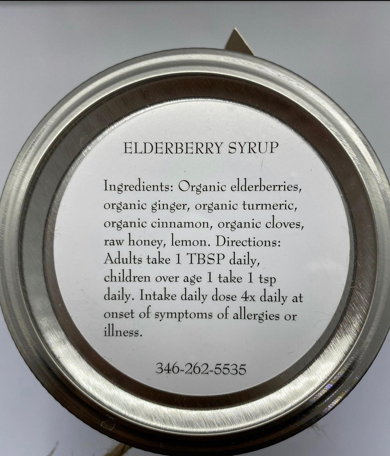 Organic Elderberry Syrup 32oz