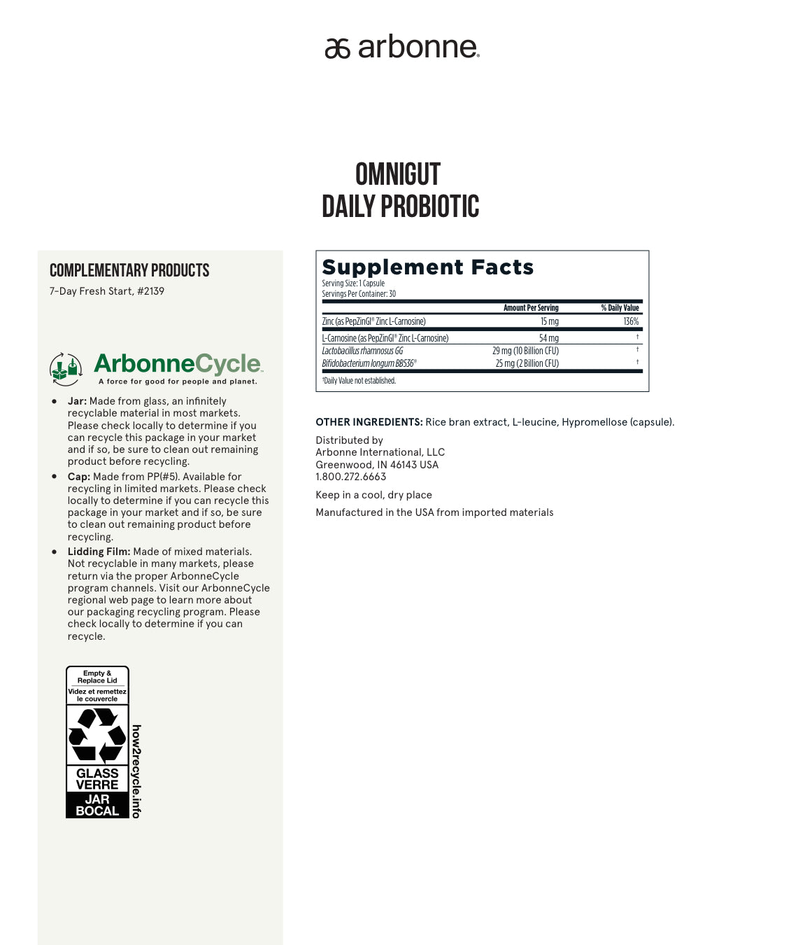 OmniGut Daily Probiotic