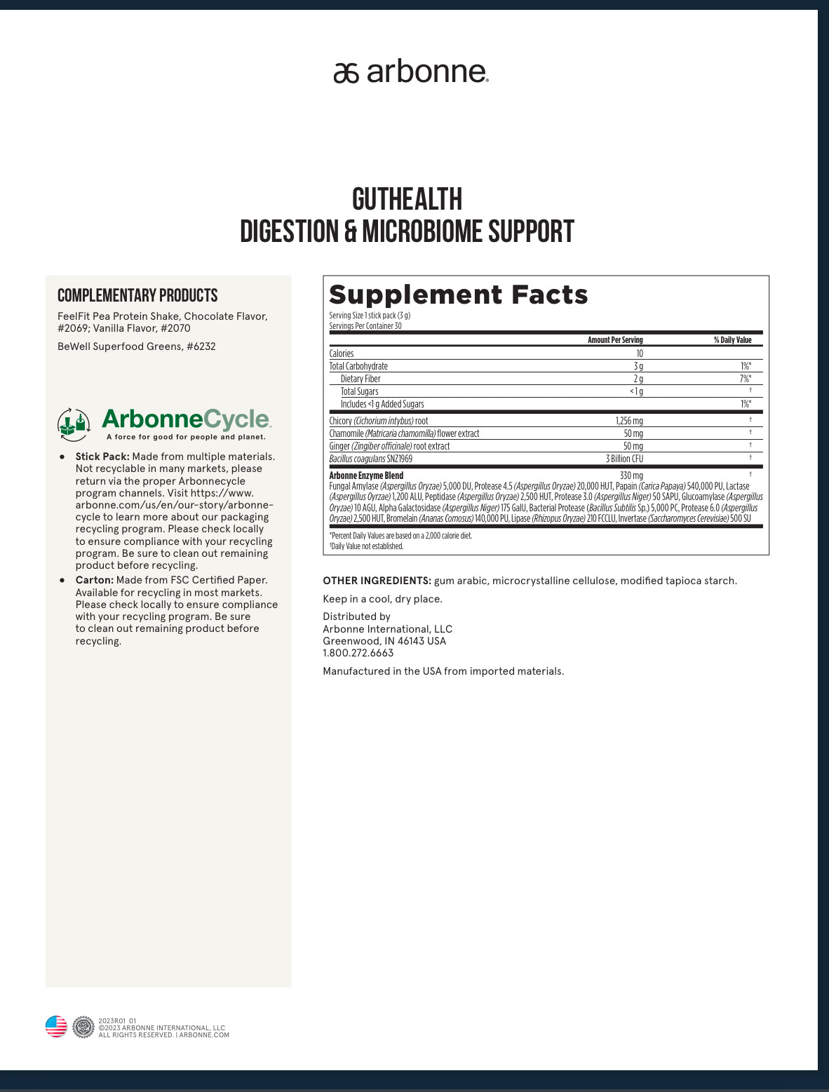 GreenSynerngy & Gut Health Combo (Arbonne)