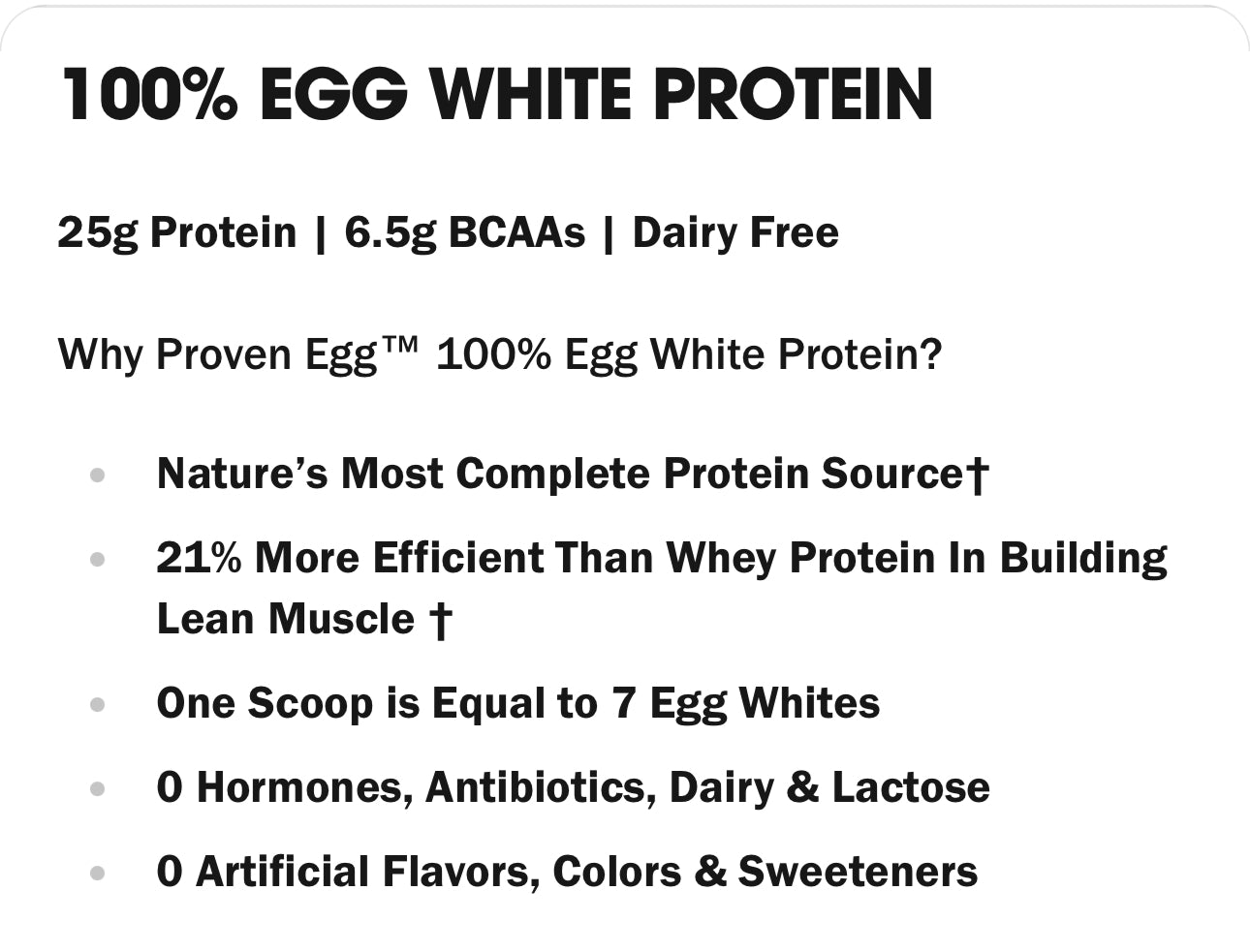 Proven Egg Protein